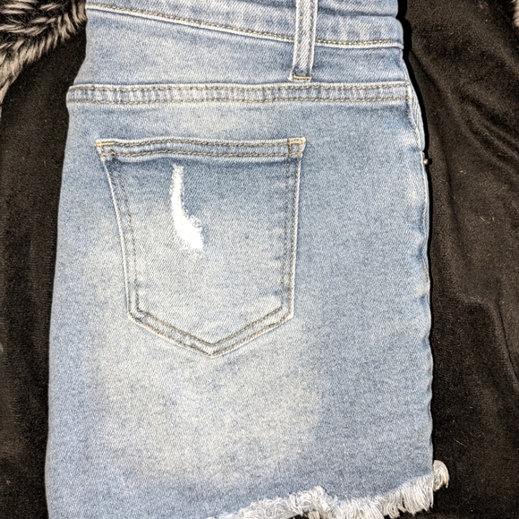 Jean Shorts/SZ 8/Cut Off Distressed look, Gently used. - Picture 5 of 6